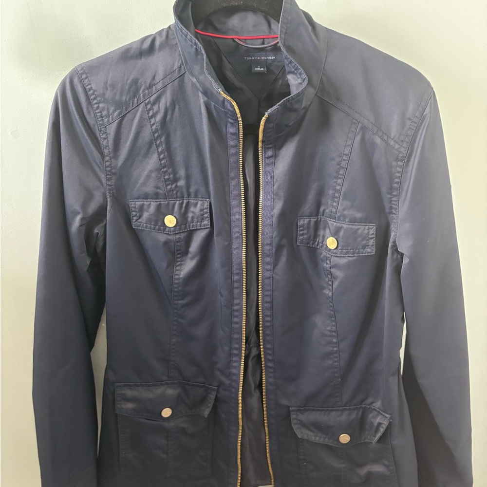 Tommy Hilfiger Dark Blue Military Jacket - Picture 4 of 4